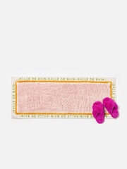 Oliver Bonas Pink Salle De Bain Large Bath Mat - Image 1 of 4