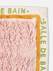 Oliver Bonas Pink Salle De Bain Large Bath Mat - Image 2 of 4