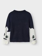 Name It Dinosaur Snowboard Christmas Knitted Jumper - Imagen 2 de 2
