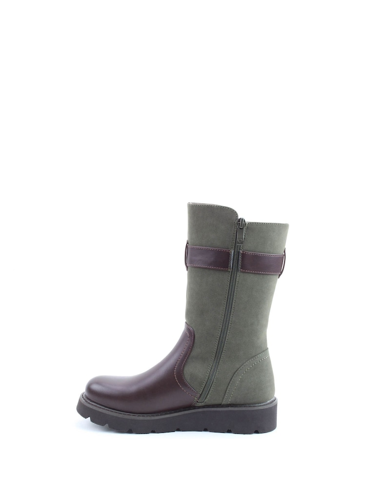 Heavenly Feet Kin Combo Mid Brown Boots - Image 2 of 6