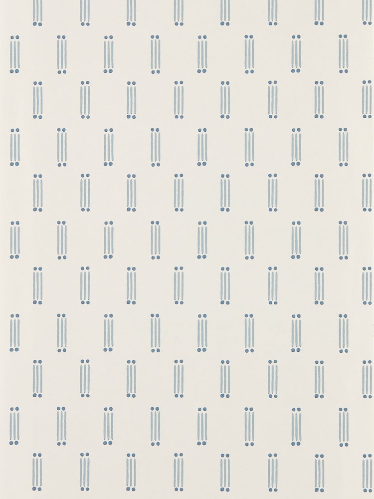 Scion Blue Matchsticks Oakham 10M Wallpaper - Image 1 of 2