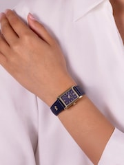 Radley Blue Gold Plated Case Cognac Leather Strap Watch RY21898 - Image 2 of 3