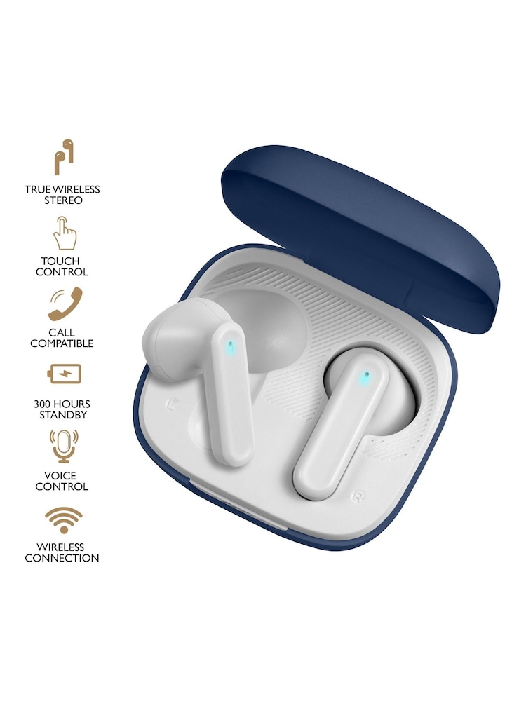 Radley Blue Series 56 Silicone Strap Smart Watch with True Wireless Earphones - Image 5 of 5 Radley Blue Series 56 Silicone Strap Smart Watch with True Wireless Earphones - Image 5 of 5