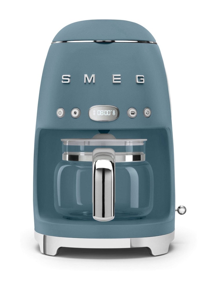 Smeg Storm Blue 50s Style 1.4L Drip Coffee Machine - Image 1 of 5 Smeg Storm Blue 50s Style 1.4L Drip Coffee Machine - Image 1 of 5