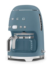 Smeg Storm Blue Matt 50s Style 1.4L Drip Coffee Machine - Image 4 of 5