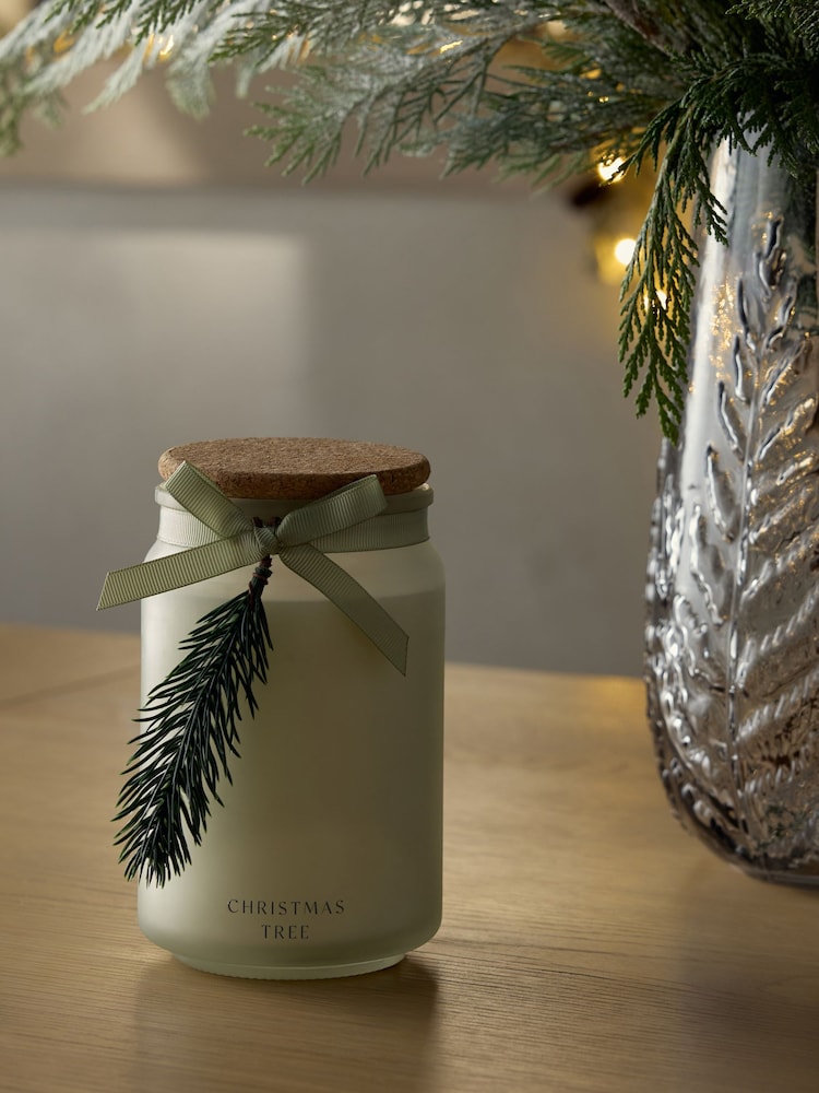 Christmas Tree Pine Needle and Eucalyptus Jar Candle - Image 2 of 5 Christmas Tree Pine Needle and Eucalyptus Jar Candle - Image 2 of 5