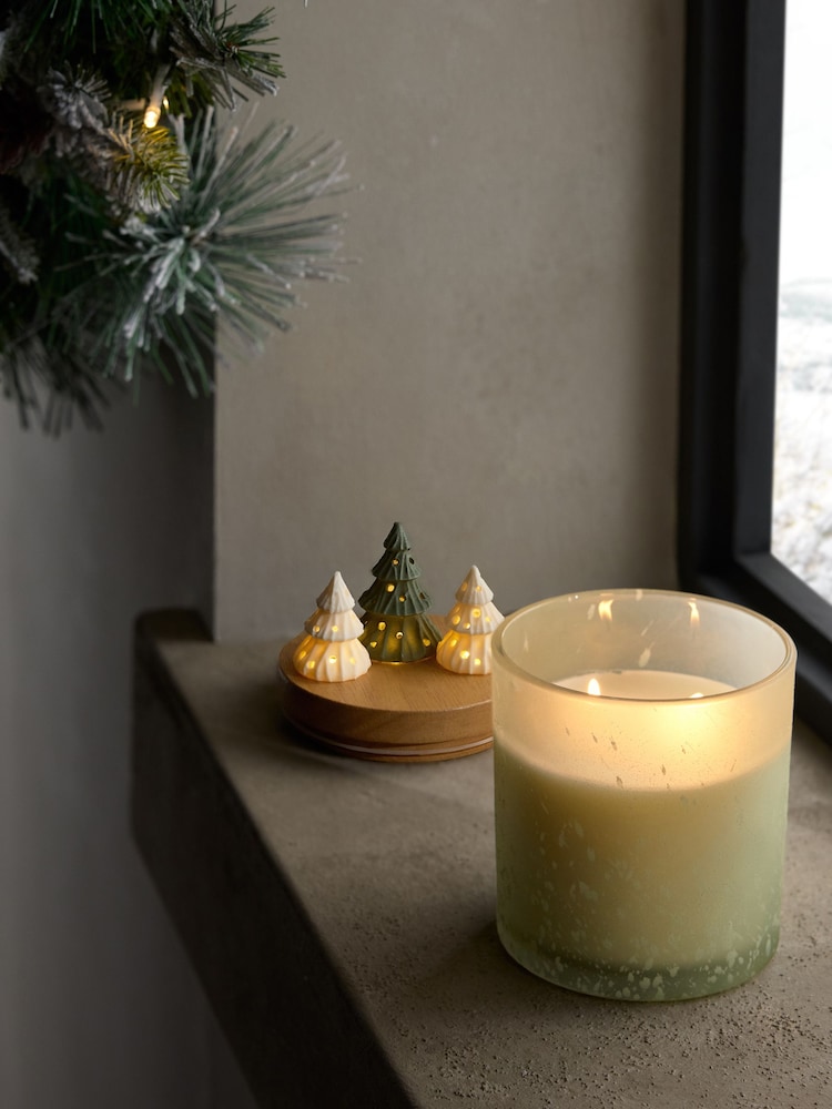 Christmas Tree Pine Needle and Eucalyptus 1 Wick Light Up Candle - Image 1 of 6 Christmas Tree Pine Needle and Eucalyptus 1 Wick Light Up Candle - Image 1 of 6