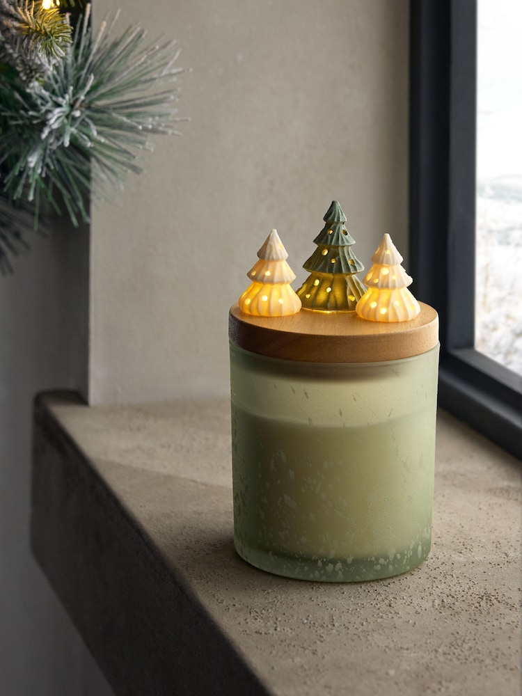 Christmas Tree Pine Needle and Eucalyptus 1 Wick Light Up Candle - Image 2 of 6 Christmas Tree Pine Needle and Eucalyptus 1 Wick Light Up Candle - Image 2 of 6
