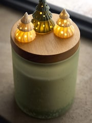 Christmas Tree Pine Needle and Eucalyptus 1 Wick Light Up Candle - Image 3 of 6