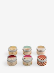 Set of 6 Festive Assorted Fragrance Musical Santa Red Candle - Image 6 of 6