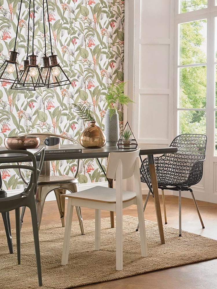 Graham & Brown Powder Botanical 10M Wallpaper - Image 1 of 4