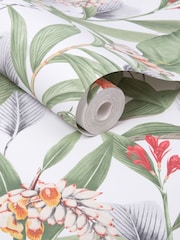 Graham & Brown Powder Botanical 10M Wallpaper - Image 3 of 4