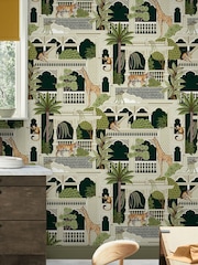 Graham & Brown Emerald Animahal 10M Wallpaper - Image 1 of 3