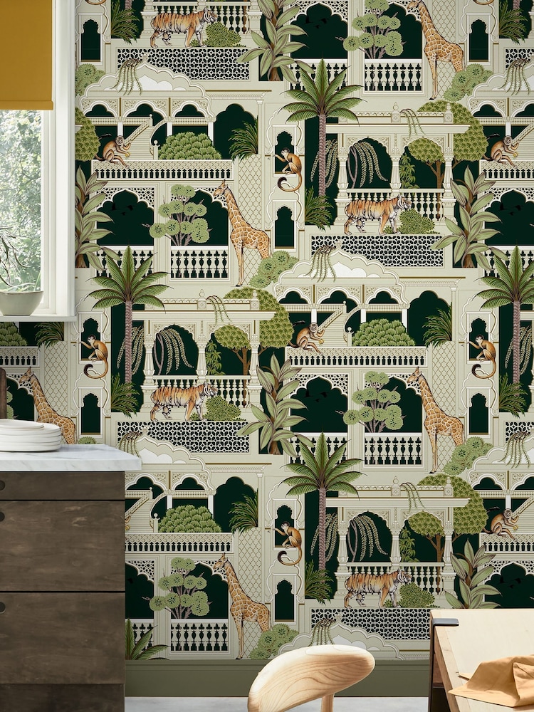 Graham & Brown Emerald Animahal 10M Wallpaper - Image 1 of 3 Graham & Brown Emerald Animahal 10M Wallpaper - Image 1 of 3
