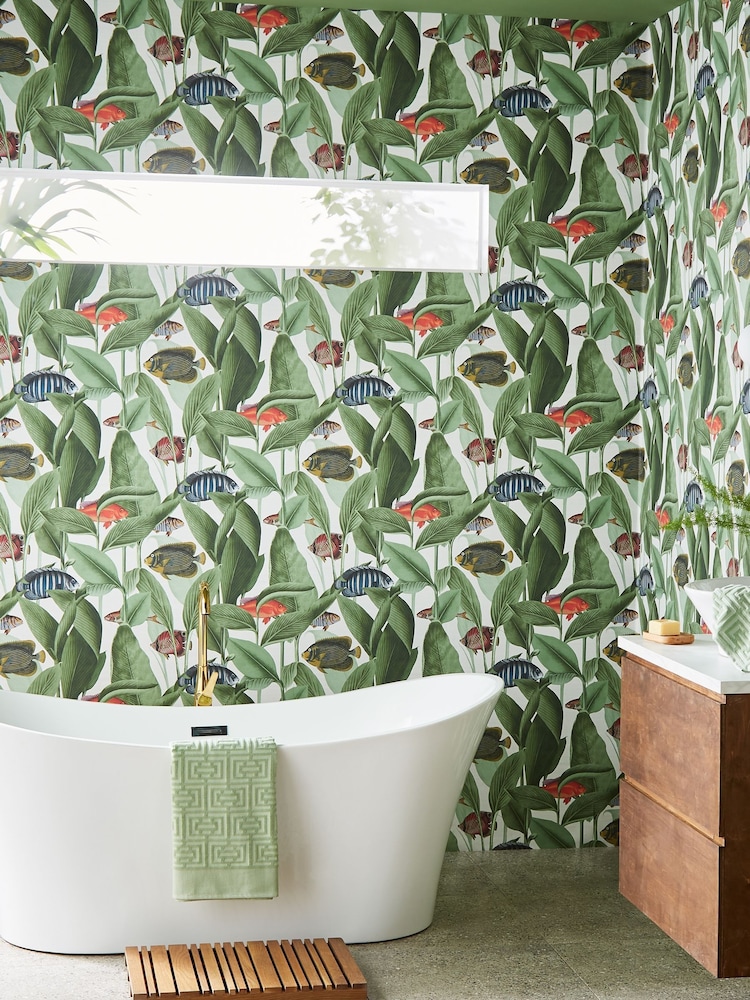 Graham & Brown Lush Aquarium 10M Wallpaper - Image 1 of 4 Graham & Brown Lush Aquarium 10M Wallpaper - Image 1 of 4