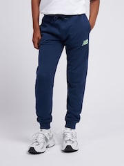 New Balance Light Blue FT Stacked Logo Crew & Joggers Set - Image 5 of 5