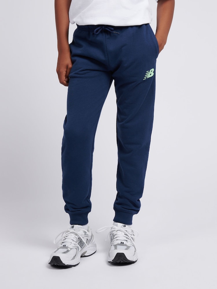 New Balance Light Blue FT Stacked Logo Crew & Joggers Set - Image 5 of 5