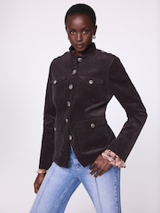 Mint Velvet Corduroy Military Jacket - Slika 1 iz 8