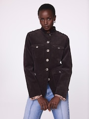 Mint Velvet Corduroy Military Jacket - Slika 4 iz 8