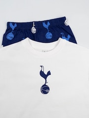 Vanilla Underground White Tottenham Hotspur Short Sleeve Long Leg Pyjamas Set - Image 2 of 5