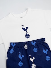 Vanilla Underground White Tottenham Hotspur Short Sleeve Long Leg Pyjamas Set - Image 3 of 5