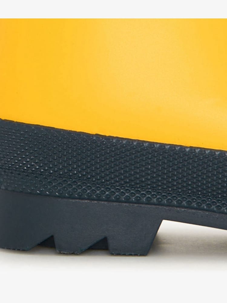 Yellow & Navy Matte Rain Wellies - صورة 6 من 6 Yellow & Navy Matte Rain Wellies - صورة 6 من 6