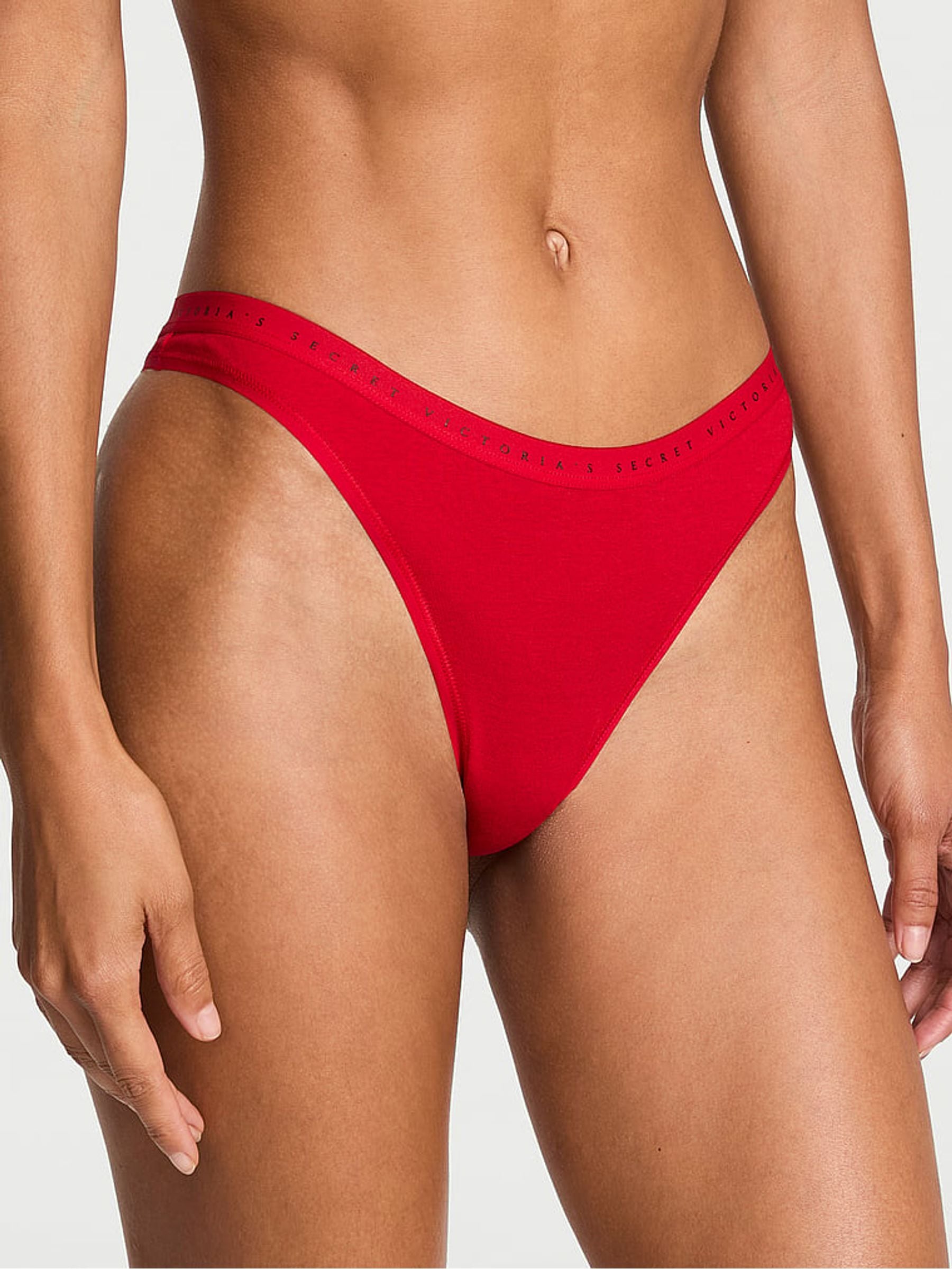 Victoria's Secret Lipstick Red Thong Knickers