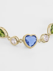 Radley 18ct Gold Plated Coloured Heart Stone Set Bracelet RYJ3392S - Imagen 2 de 4