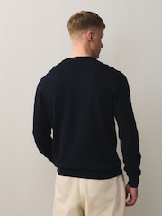 Black Crew Neck Regular Fit Cotton Rich Jumpers 2 Pack - Image 5 of 10