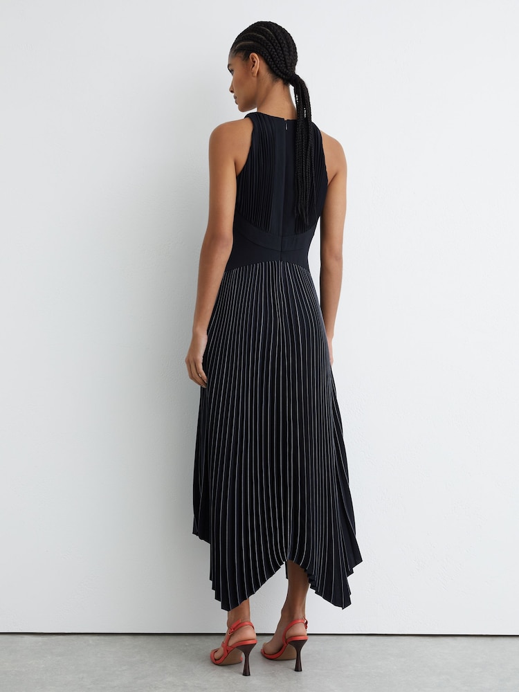reiss pandora pleated dress REISS Pandora Accordion Pleated Midi Dress