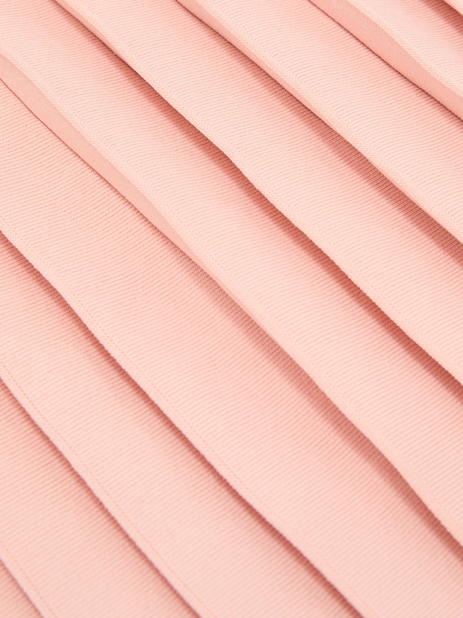 Buy Reiss Pink Alice Knitted Stripe Pleated Midi Skirt from Next USA