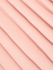 وردي - تنورة Alice متوسطة الطول مطوية مخطّطة من Reiss - صورة 6 من 6