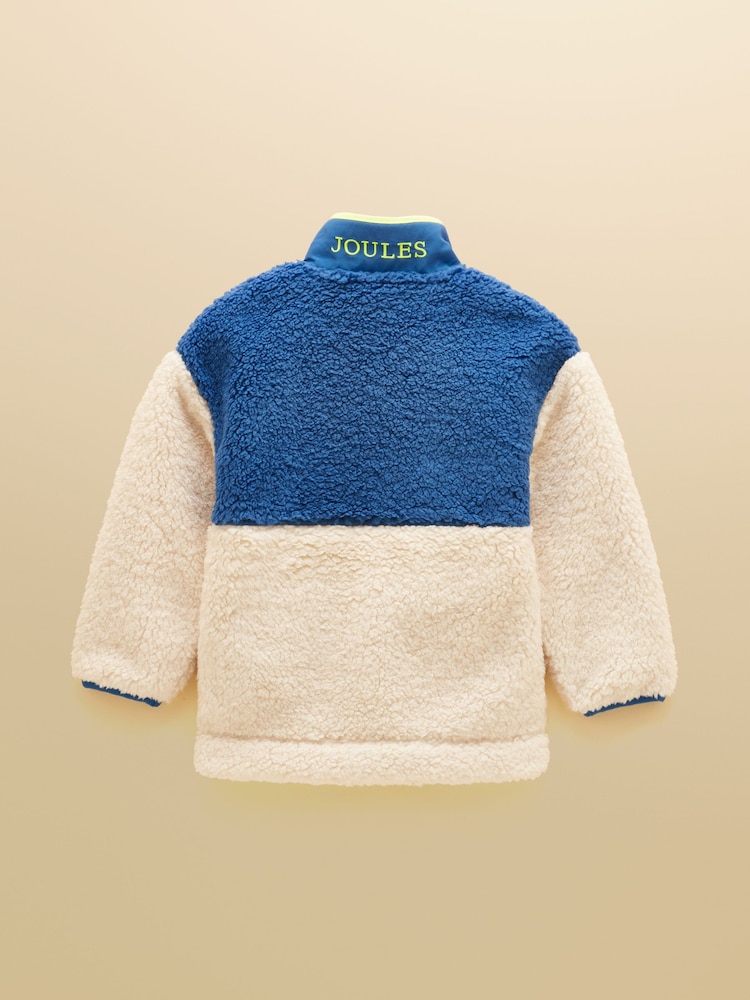 Joules Boys' Billy Cream Zip Through Fleece - Image 2 of 5