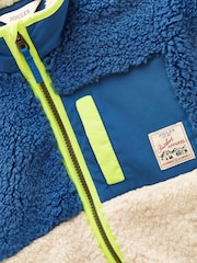 Joules Boys' Billy Cream Zip Through Fleece - Image 3 of 5