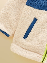 Joules Boys' Billy Cream Zip Through Fleece - Image 4 of 5