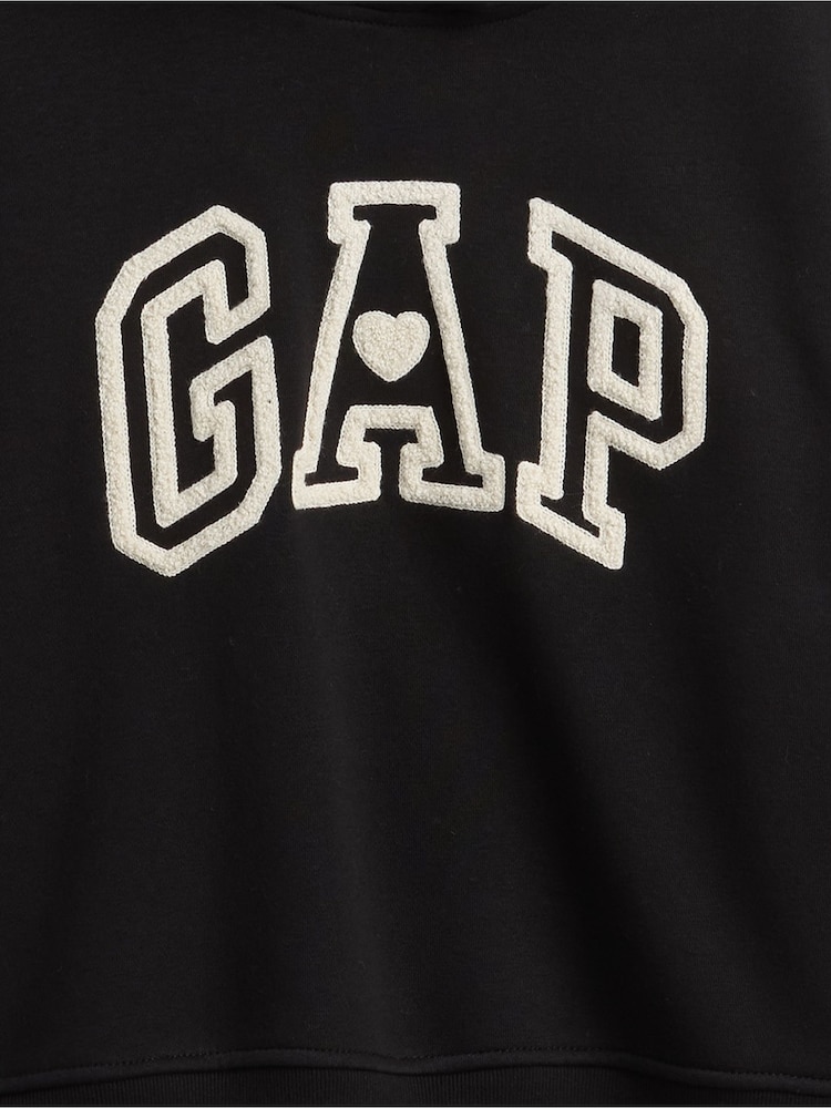 Gap Black VintageSoft Oversized Lantern-Sleeve Crop Hoodie - Image 4 of 4 Gap Black VintageSoft Oversized Lantern-Sleeve Crop Hoodie - Image 4 of 4