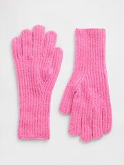 Gap Pink CashSoft Ribbed Gloves - Image 1 of 1
