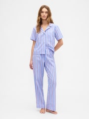 Gap Blue Poplin Pyjama Bottoms - Image 1 of 4