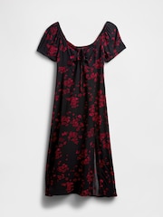 Gap Black Puff Sleeve Midi Dress - Image 6 of 6