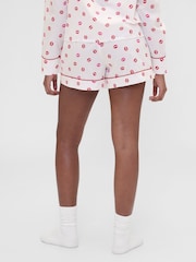 Gap X Summer Fridays White Kiss Poplin Short Pyjama Bottoms - Image 2 of 6