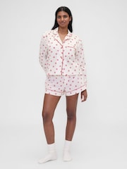 Gap X Summer Fridays White Kiss Poplin Short Pyjama Bottoms - Image 4 of 6
