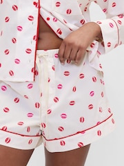 Gap X Summer Fridays White Kiss Poplin Short Pyjama Bottoms - Image 5 of 6