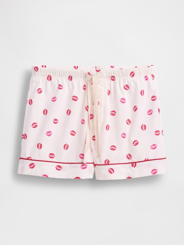 Gap X Summer Fridays White Kiss Poplin Short Pyjama Bottoms - Image 6 of 6 Gap X Summer Fridays White Kiss Poplin Short Pyjama Bottoms - Image 6 of 6