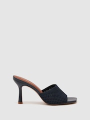 Reiss Briony Knitted Open-Toe Heeled Mules - Bild 2 av 5