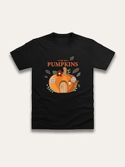 Brand Threads Black Halloween T-Shirt - Image 1 of 1