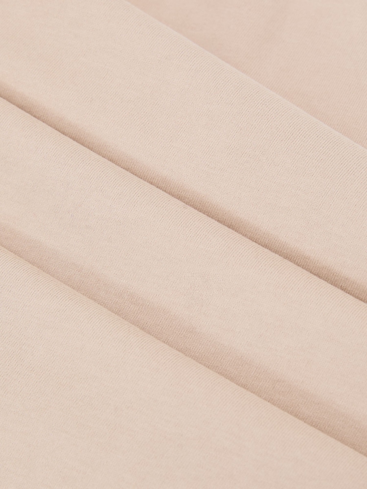 Reiss Camel Luna Brushed-Cotton V-Neck T-Shirt - Image 6 of 6