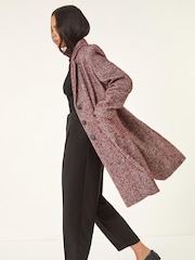 Roman Red Petite Herringbone Smart Coat - Image 2 of 5