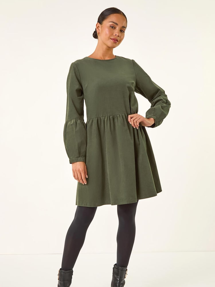 Roman Green Petite Cotton Mini Dress - Image 1 of 5