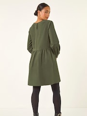 Roman Green Petite Cotton Mini Dress - Image 3 of 5