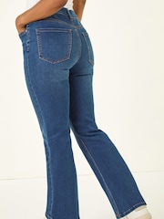 Roman Ombre Blue Petite Petite Bootcut Stretch Denim Trousers - Image 3 of 5